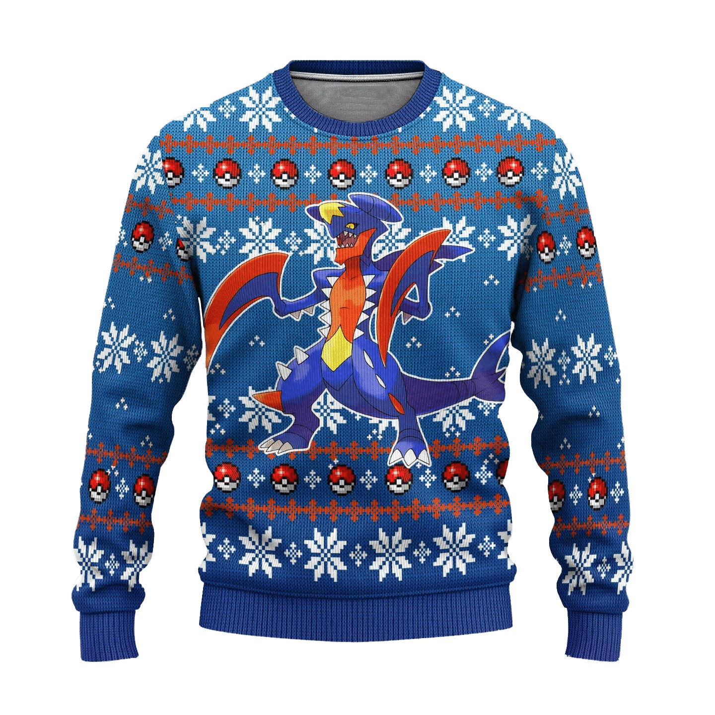 Pokemon Anime Garchomp 55 Ugly Sweater, Pokemon Anime Gift Fan Ugly Sweater