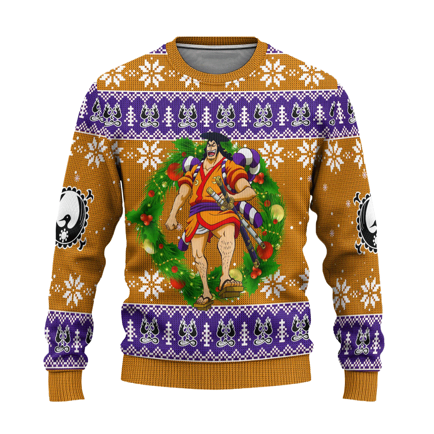 One Piece Anime Kozuki Oden 57 Ugly Sweater, One Piece Anime Gift Fan Ugly Sweater