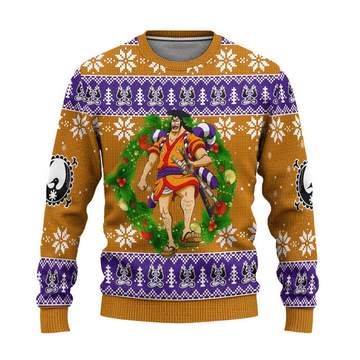 One Piece Anime Kozuki Oden 57 Ugly Sweater, One Piece Anime Gift Fan Ugly Sweater