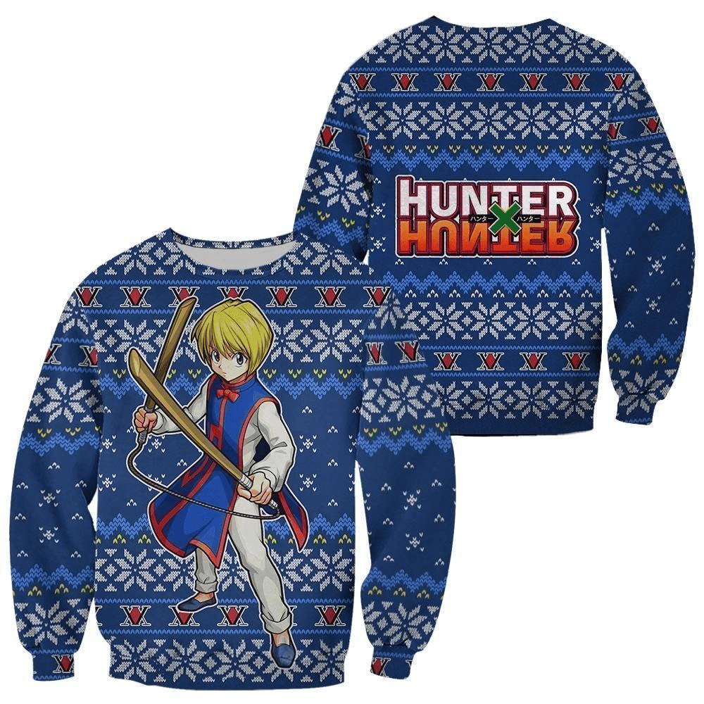 Hunter X Hunter Anime Kurapika 7 Ugly Sweater Gifts, Hunter X Hunter Anime Gift Fan Ugly Sweater