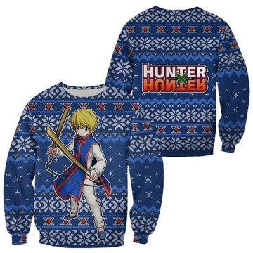 Hunter X Hunter Anime Kurapika 7 Ugly Sweater Gifts, Hunter X Hunter Anime Gift Fan Ugly Sweater