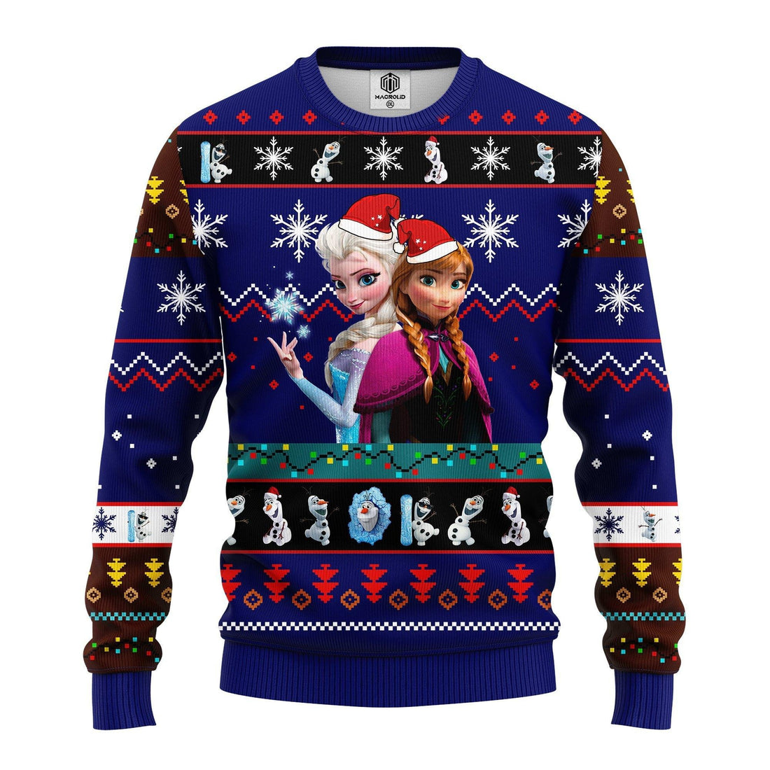 Elsa And Anna Princess Frozen Disney Tree Ugly Christmas Sweater