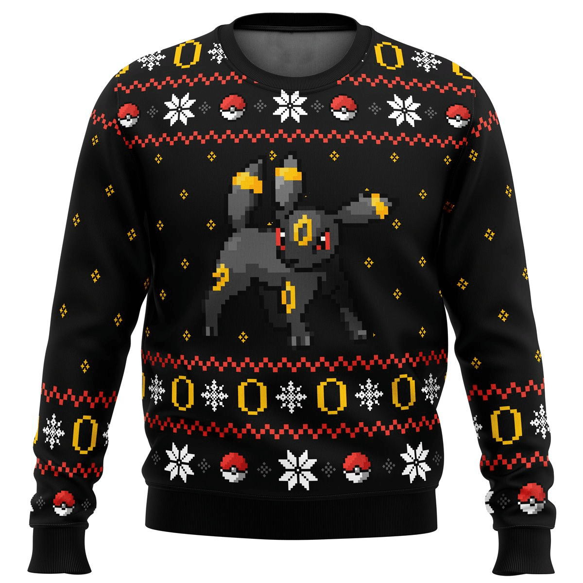 Pokemon Anime Umbreon 16 Ugly Sweater Gifts, Pokemon Anime Gift Fan Ugly Sweater