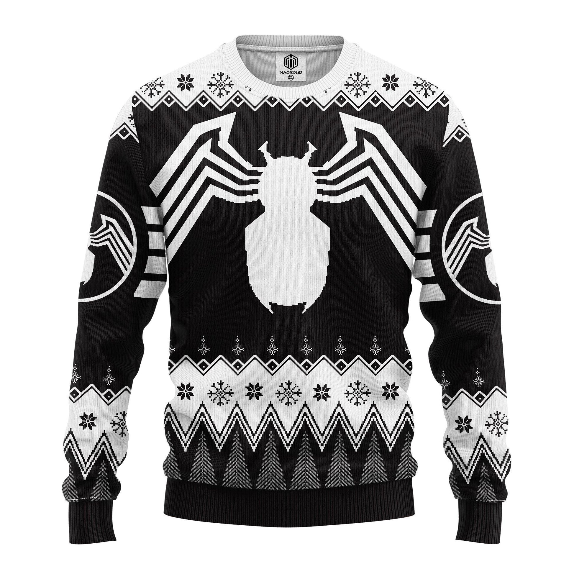 Spider Man Marvel Comics Gifts, Spider Man Logo Ugly Christmas Sweater