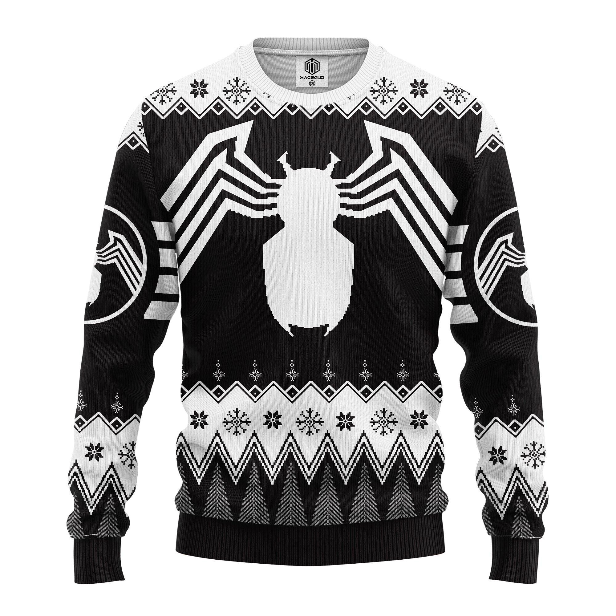 Spider Man Marvel Comics Gifts, Spider Man Logo Ugly Christmas Sweater