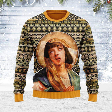 Mia Wallace Meme Ugly Sweater, Mia Wallace Meme Christmas Sweater, Funny Mia Wallace Gift, Mia Wallace Meme Shirt