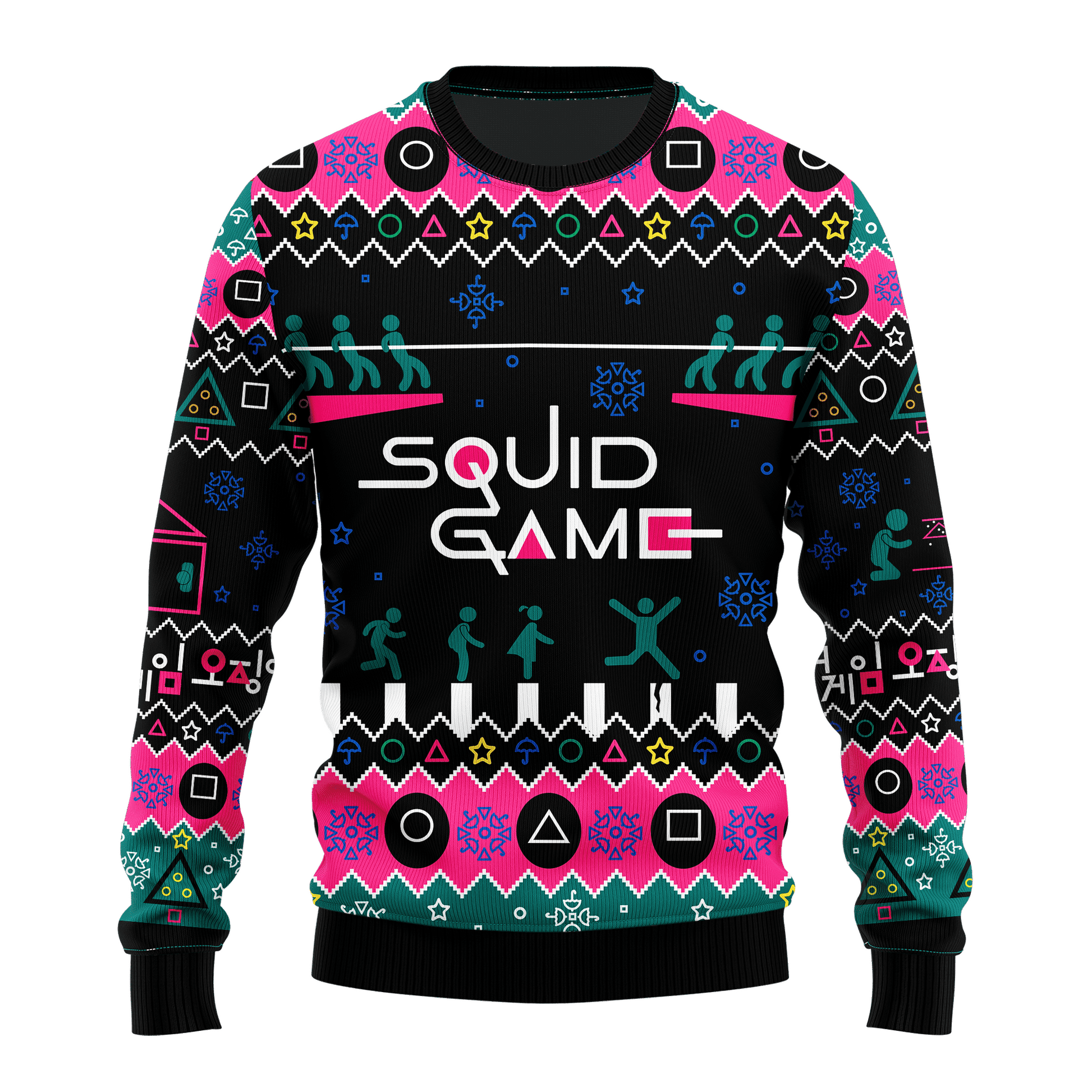Squid Game Series 10 Ugly Sweater Gifts, Squid Game Series Gift Fan Ugly Sweater