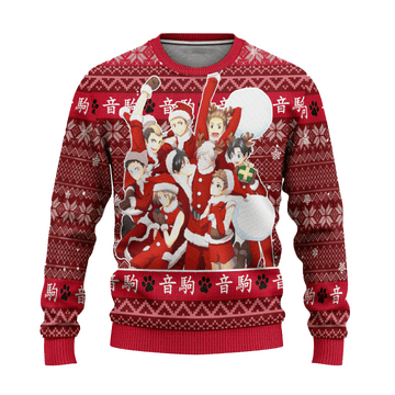Haikyuu Anime Nekoma High 16 Ugly Sweater Gifts, Haikyuu Anime Gift Fan Ugly Sweater