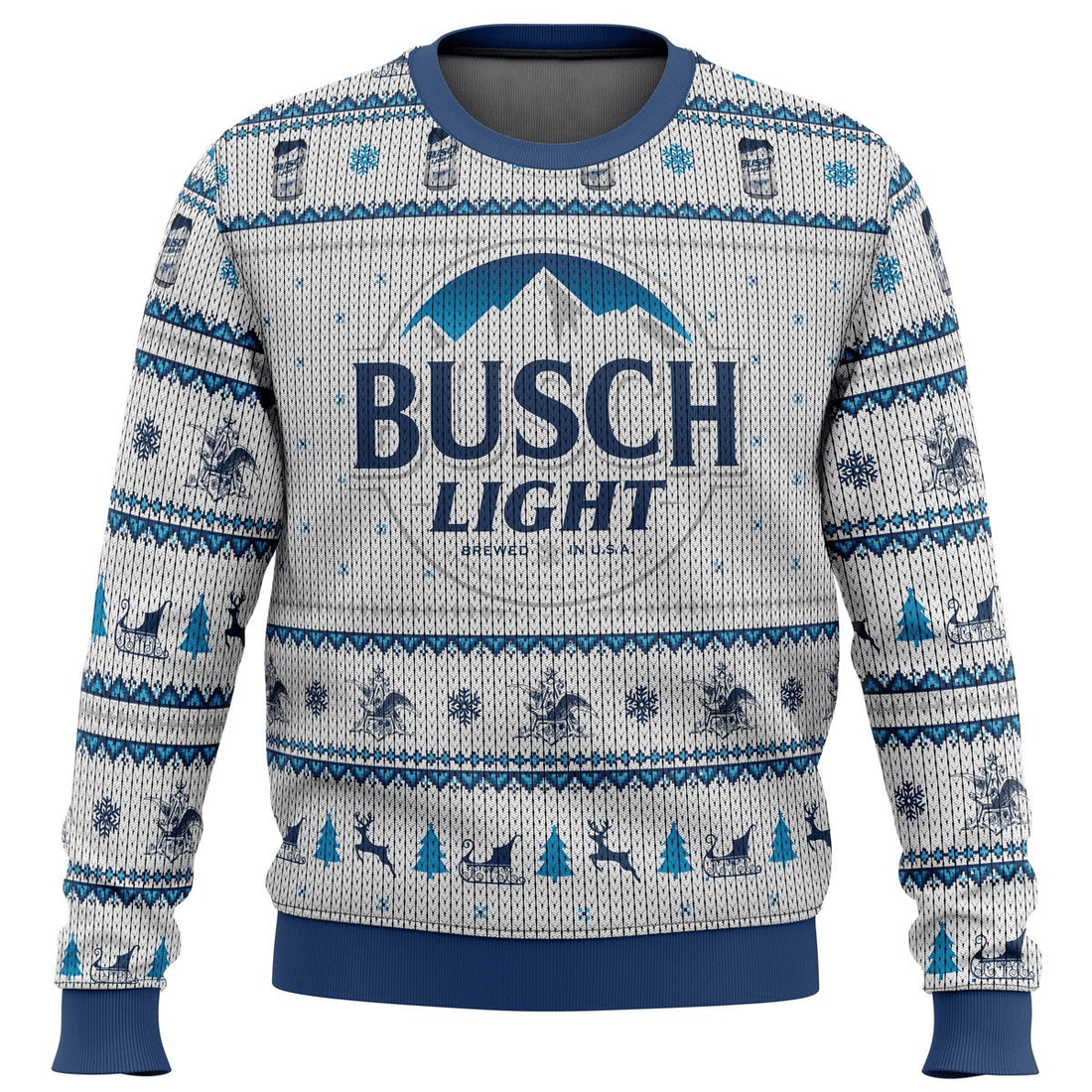 Busch Light Beer 5 Ugly Sweater Gifts, Busch Beer Gift Fan Ugly Sweater