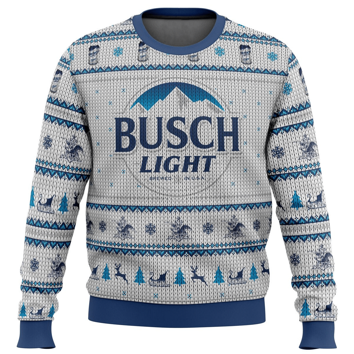 Busch Light Beer 5 Ugly Sweater Gifts, Busch Beer Gift Fan Ugly Sweater