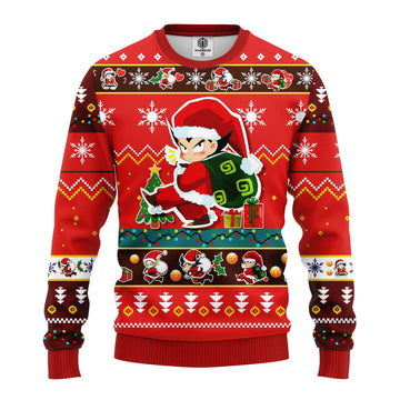 Dragon Ball Anime Merry Xmas, Santa Son Goku Ugly Christmas Sweater 283