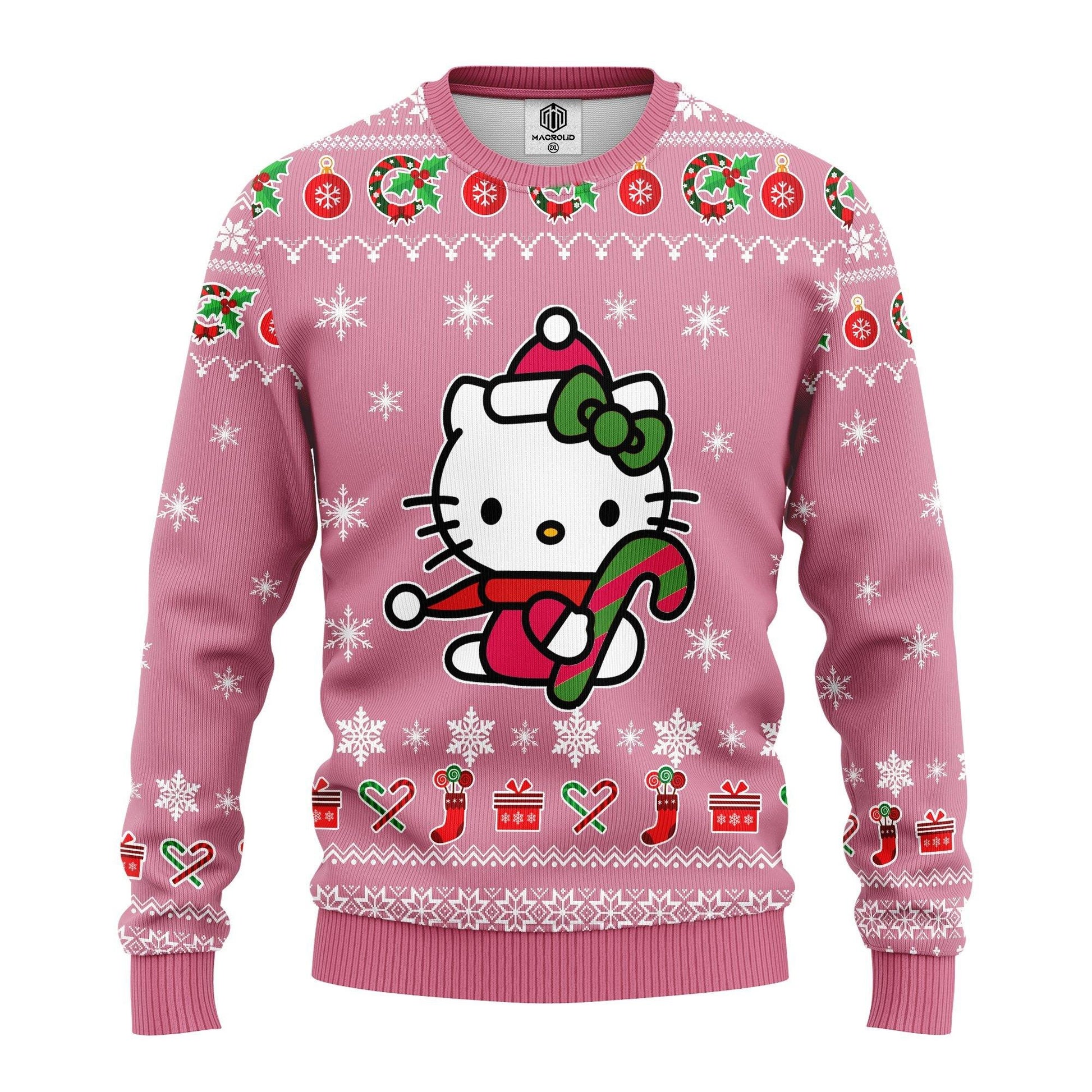 Merry Xmas Hello Kitty Gifts, Cute Hello Kitty Ugly Christmas Sweater