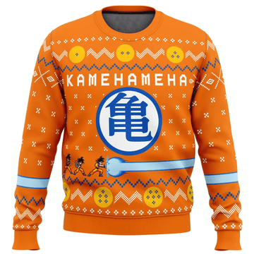 Dragon Ball Anime Kamehameha 3 Ugly Sweater Gifts, Dragon Ball Anime Gift Fan Ugly Sweater