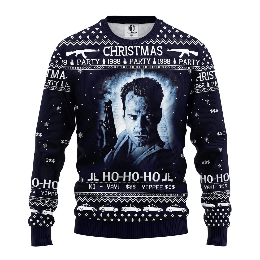 Die Hard Christmas Party 1988 Ugly Christmas Sweater 305