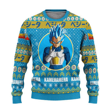 Dragon Ball Anime Vegeta 8 Ugly Sweater Gifts, Dragon Ball Anime Gift Fan Ugly Sweater