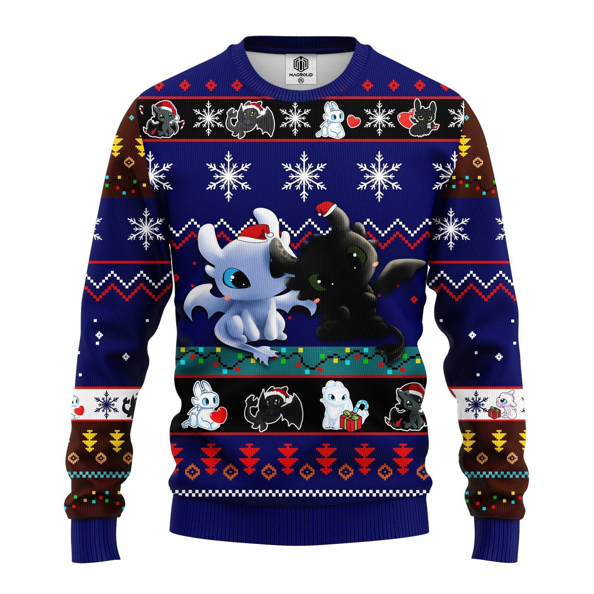 How To Train Your Dragon Toothless Love Ugly Christmas Sweater 252