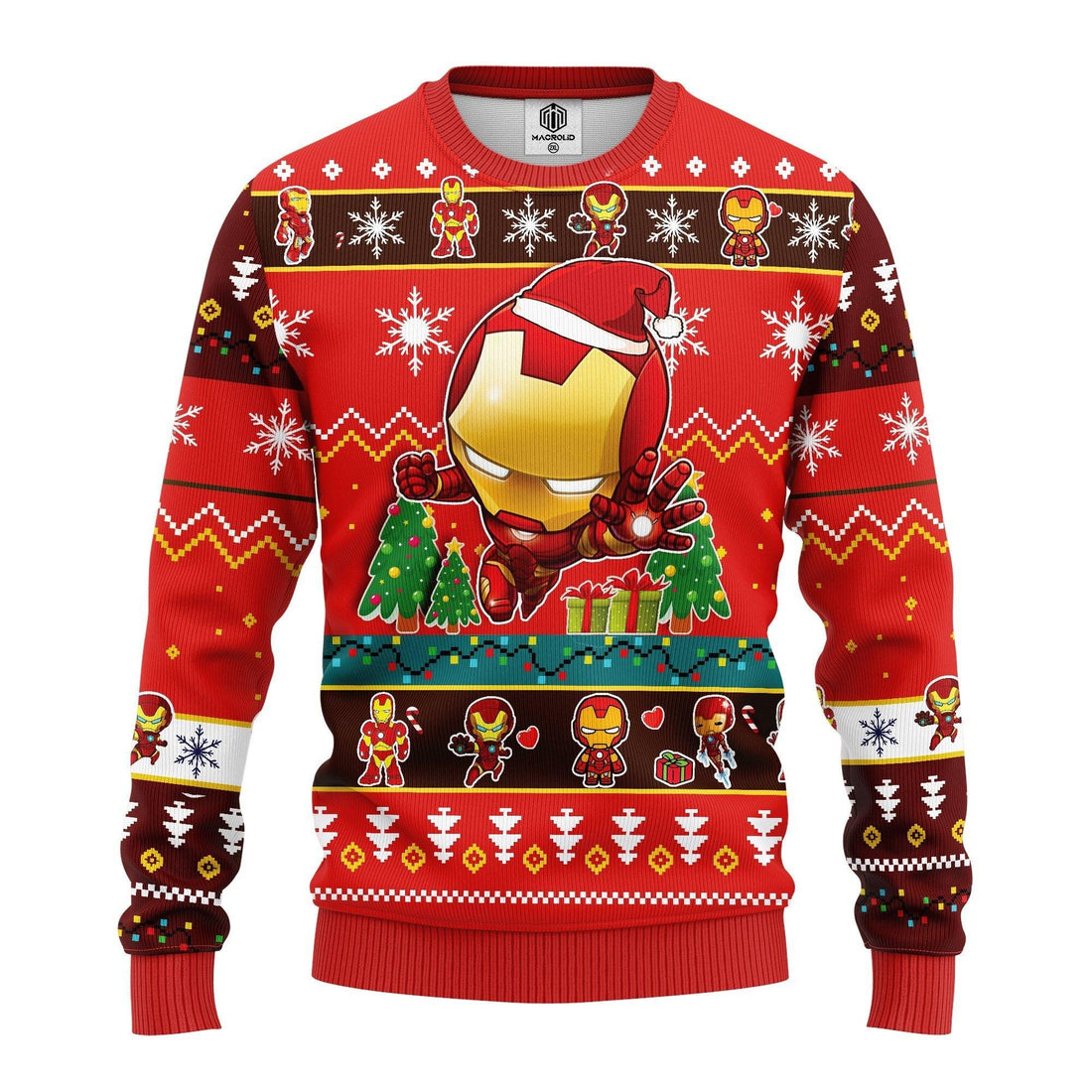 Merry Xmas Iron Man Chibi Marvel Comics Ugly Christmas Sweater 245