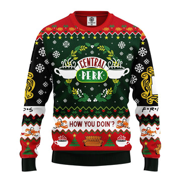 Friends Tv Show How You Doin Ugly Christmas Sweater 293