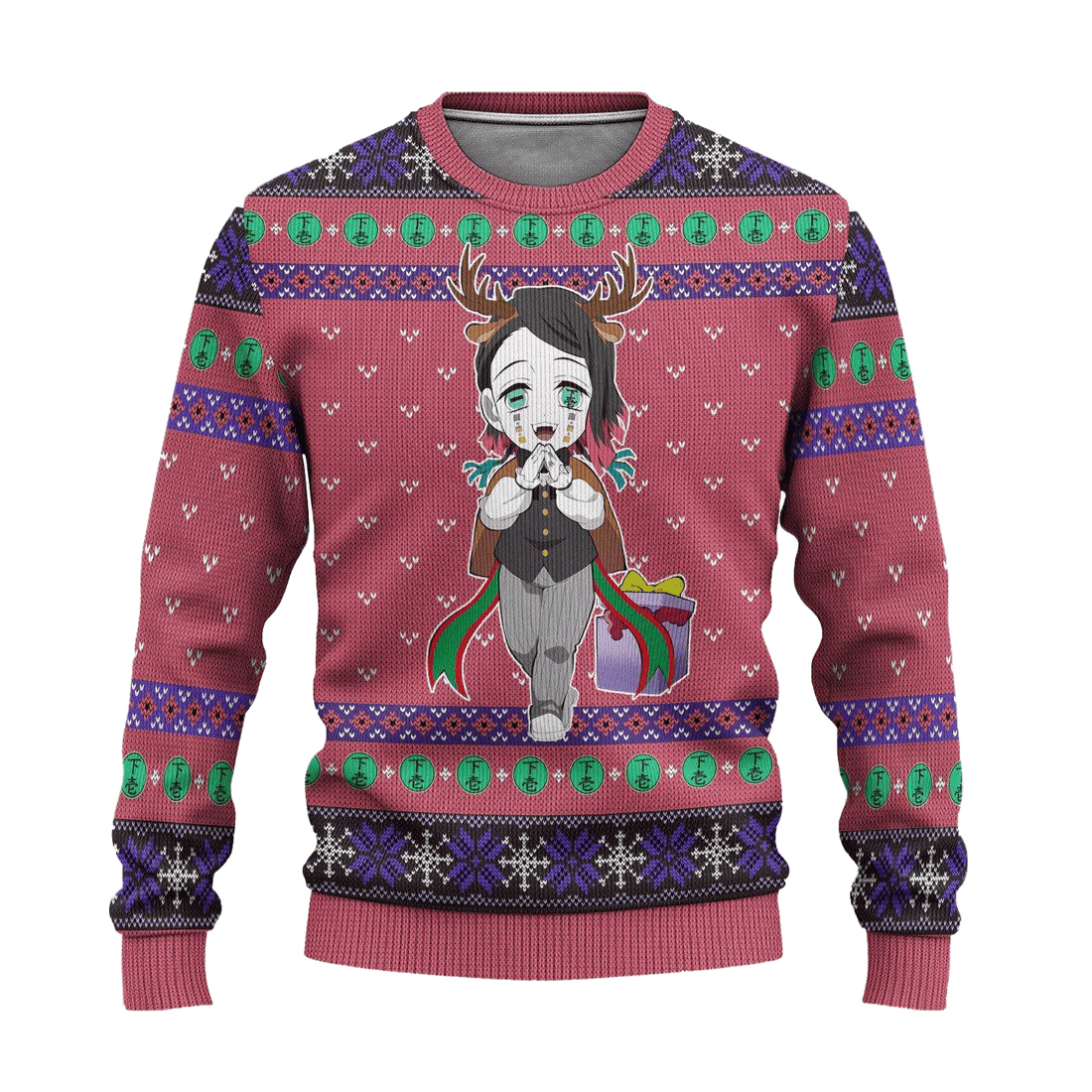 Demon Slayer Kimetsu No Yaiba Anime Enmu 43 Ugly Sweater, Demon Slayer Anime Gift Fan Ugly Sweater