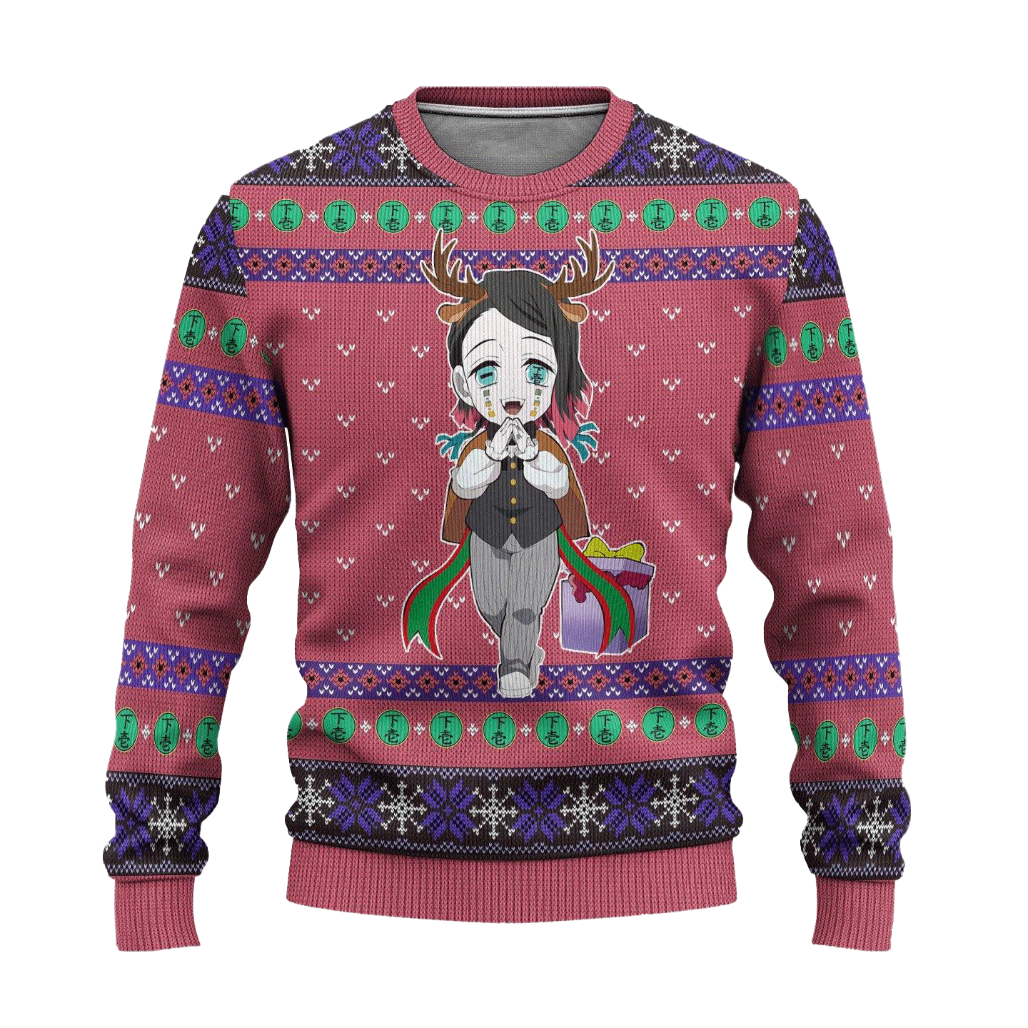 Demon Slayer Kimetsu No Yaiba Anime Enmu 43 Ugly Sweater, Demon Slayer Anime Gift Fan Ugly Sweater