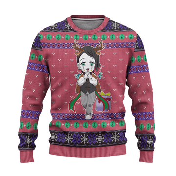Demon Slayer Kimetsu No Yaiba Anime Enmu 43 Ugly Sweater, Demon Slayer Anime Gift Fan Ugly Sweater