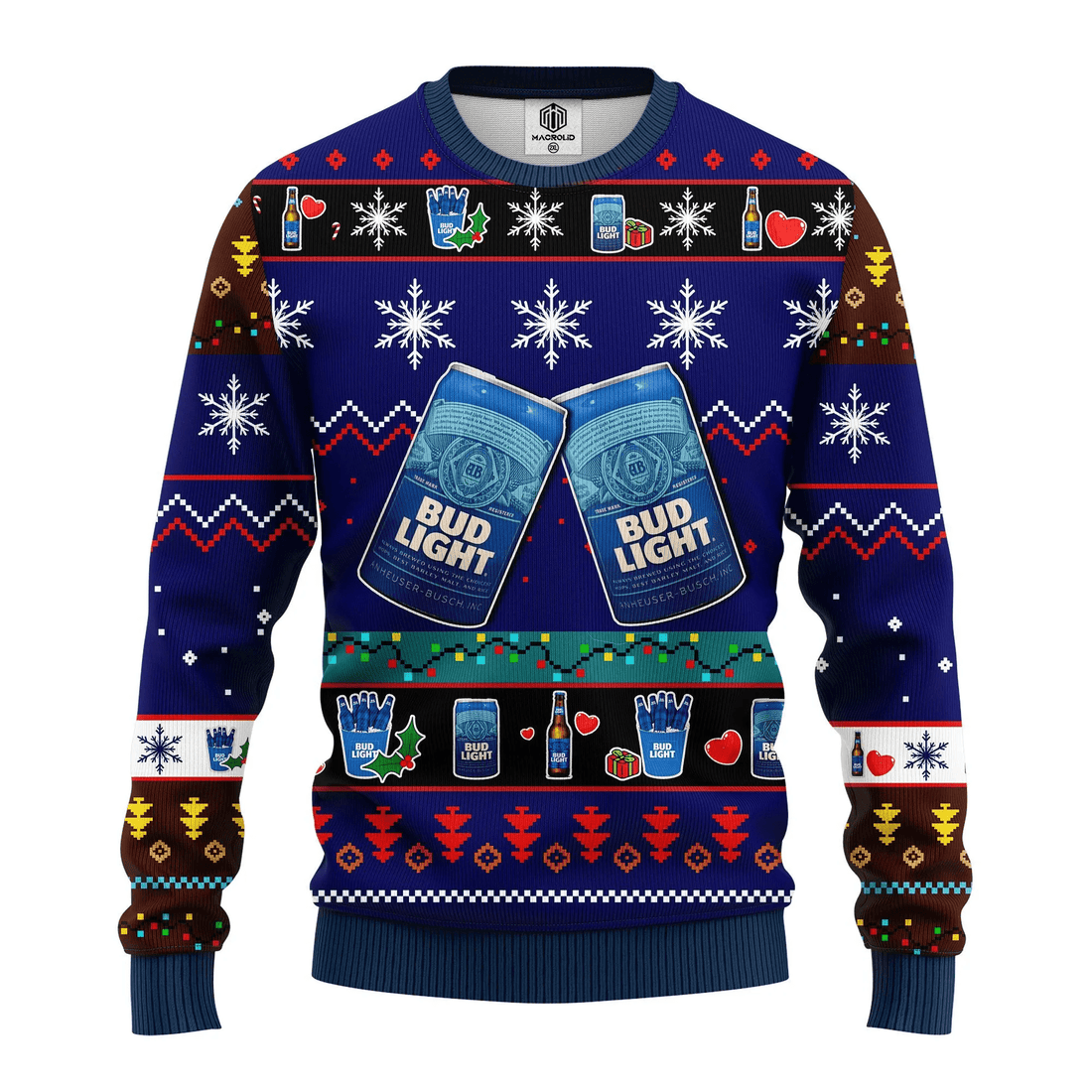Bud Light Merry Xmas Gift Ugly Christmas Sweater 333