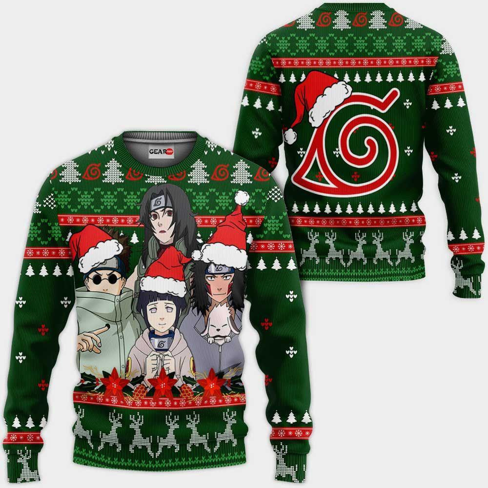 Konoha Team Ugly Christmas Naruto Anime Xmas 1k424 Gifts ,naruto Anime Xmas Christmas Gift Fan