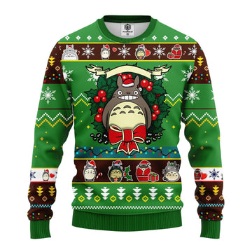 Cute Totoro Merry Xmas, My Neighbor Totoro Studi Ghibli Ugly Christmas Sweater