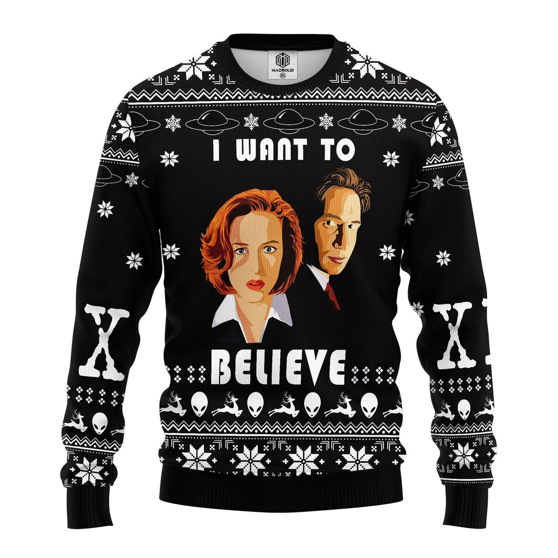 Dana Scully I Want To Believe Ugly Christmas Sweater 251