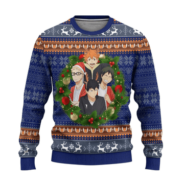 Haikyuu Anime 2 Ugly Sweater Gifts, Haikyuu Anime Gift Fan Ugly Sweater