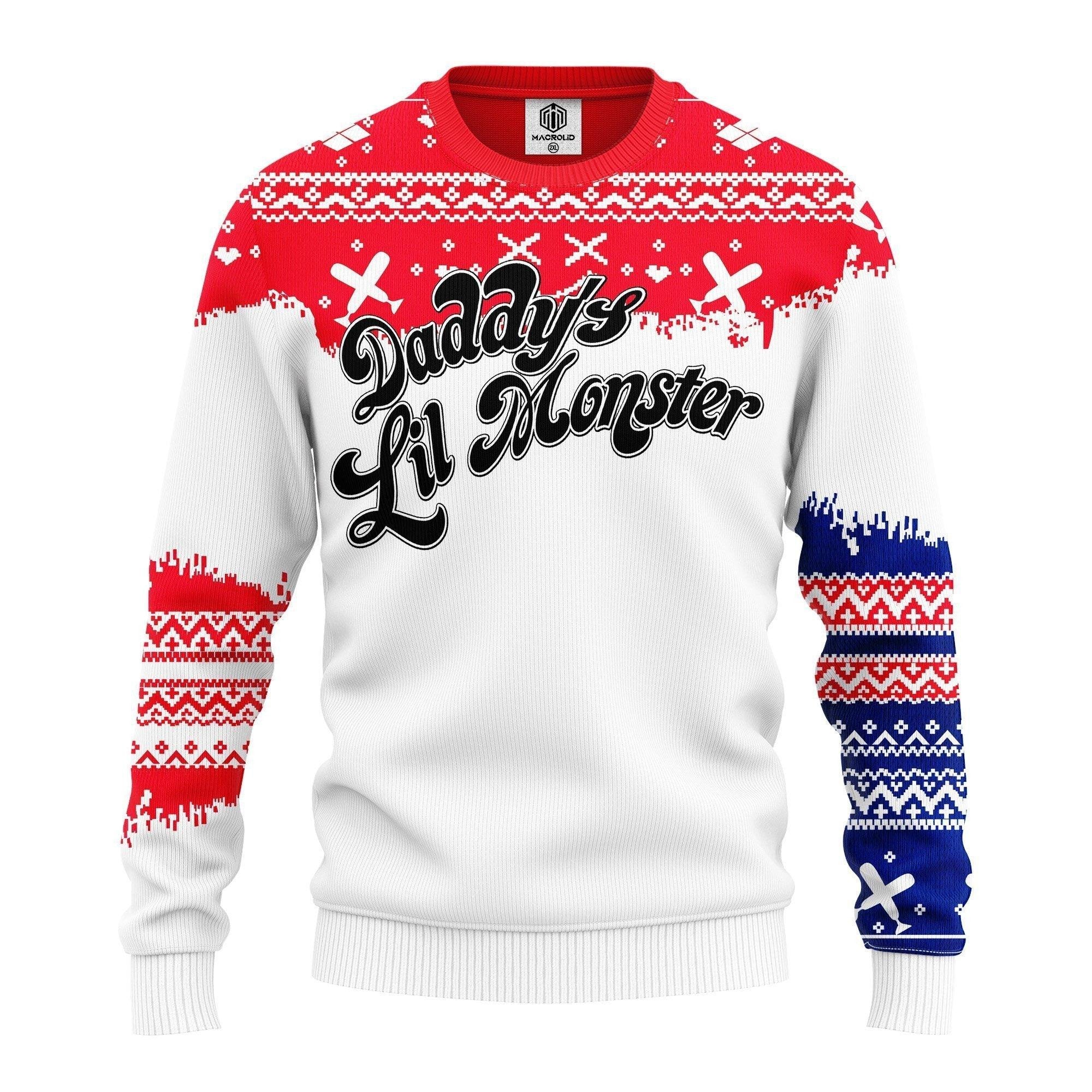 Harley Quinn Suicide Squad DaddyÆ’??s Lil Monster Ugly Christmas Sweater