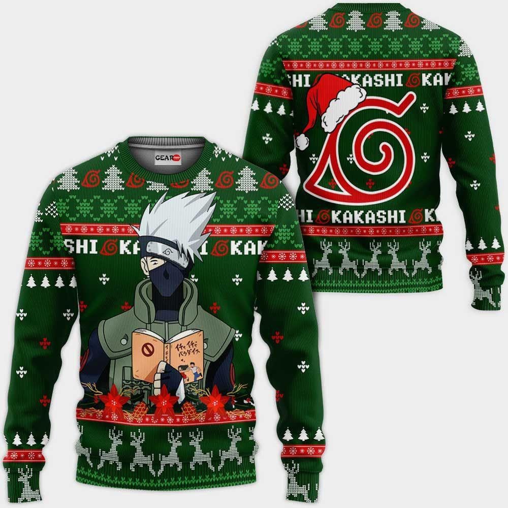Kakashi Ugly Christmas Naruto Anime Xmas 1k445 Gifts ,naruto Anime Xmas Christmas Gift Fan