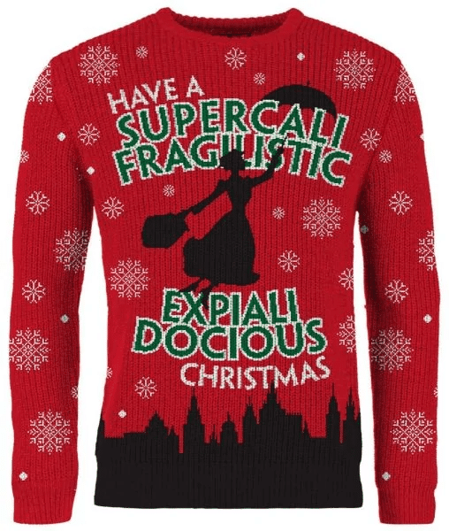 Mary Poppins Have A Supercali Fragilistic Expiali Docious Christmas Sweater,mary Poppins Christmas Gift,mary Poppins Christmas Shirt