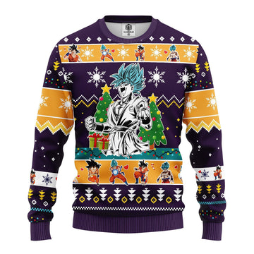 Goku Blue Dragon Ball Anime Ugly Christmas Sweater 265