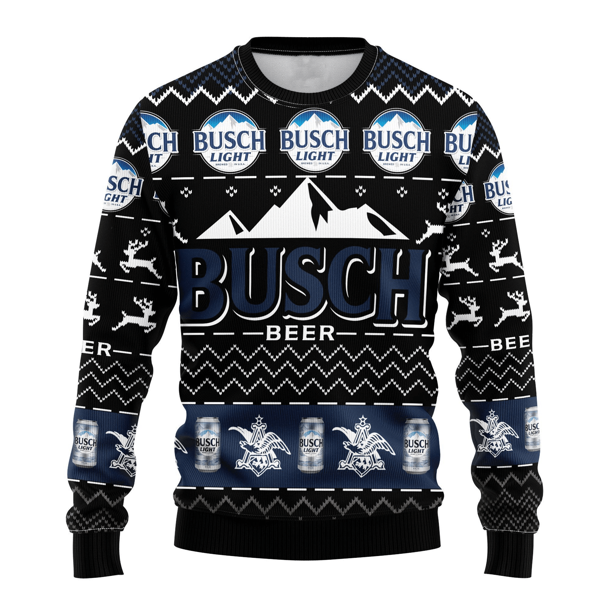 Busch Light Beer 11 Ugly Sweater Gifts, Busch Beer Gift Fan Ugly Sweater