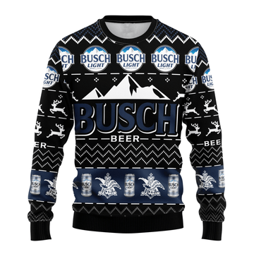 Busch Light Beer 11 Ugly Sweater Gifts, Busch Beer Gift Fan Ugly Sweater