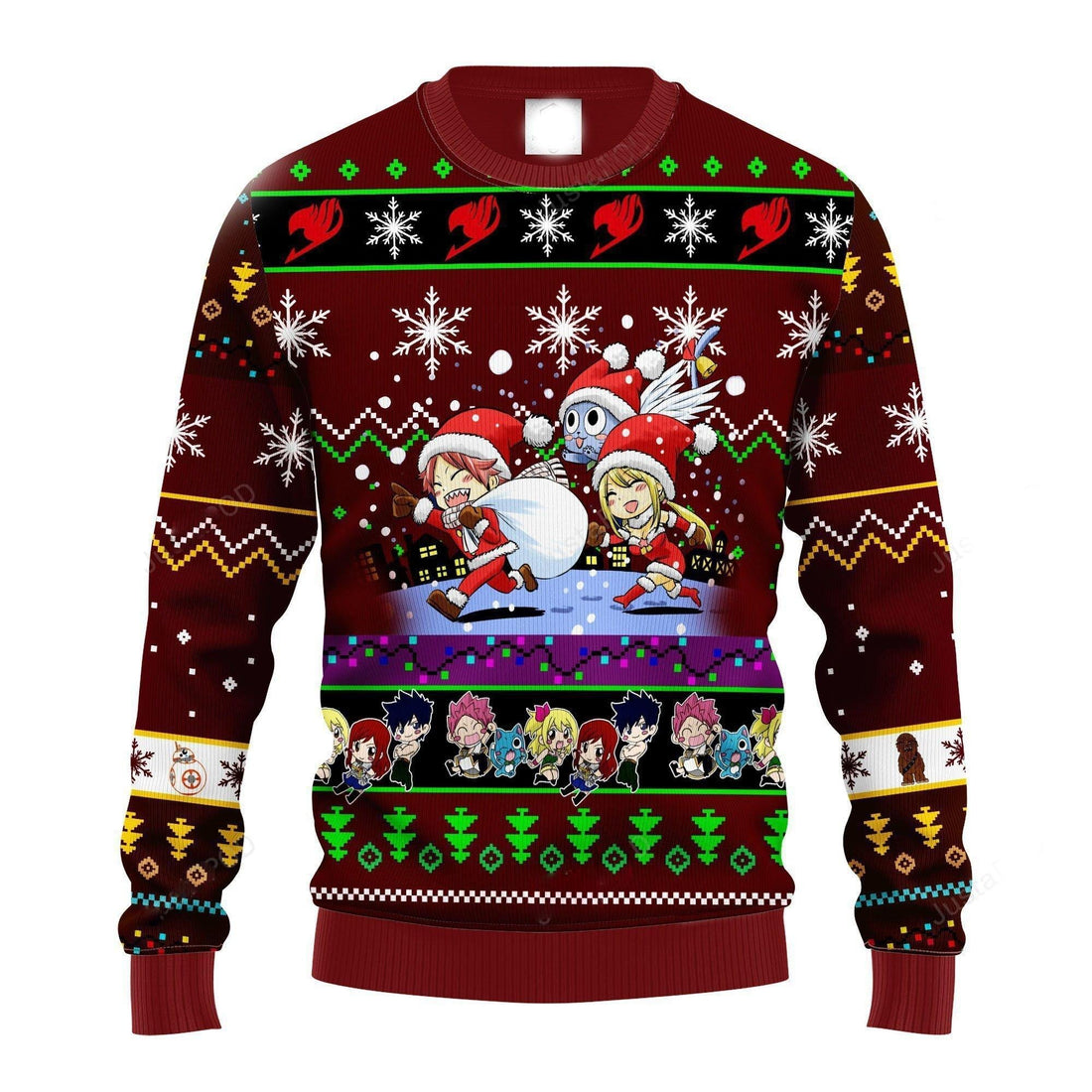 Fairy Tail Anime Elf Ugly Sweater, Fairy Tail Anime Christmas Sweater, Fairy Tail Anime Lover Shirt, Fairy Tail Anime Shirt