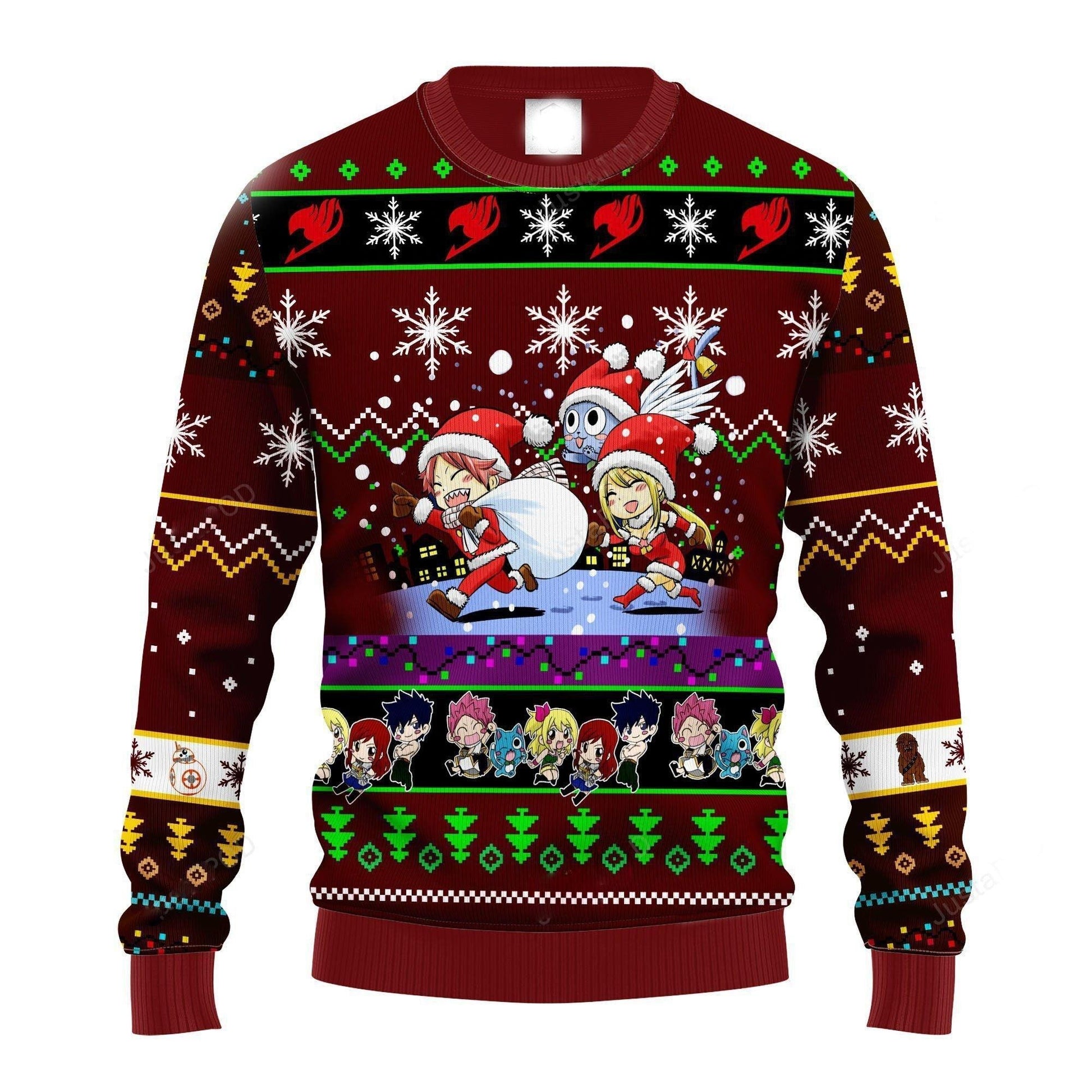 Fairy Tail Anime Elf Ugly Sweater, Fairy Tail Anime Christmas Sweater, Fairy Tail Anime Lover Shirt, Fairy Tail Anime Shirt