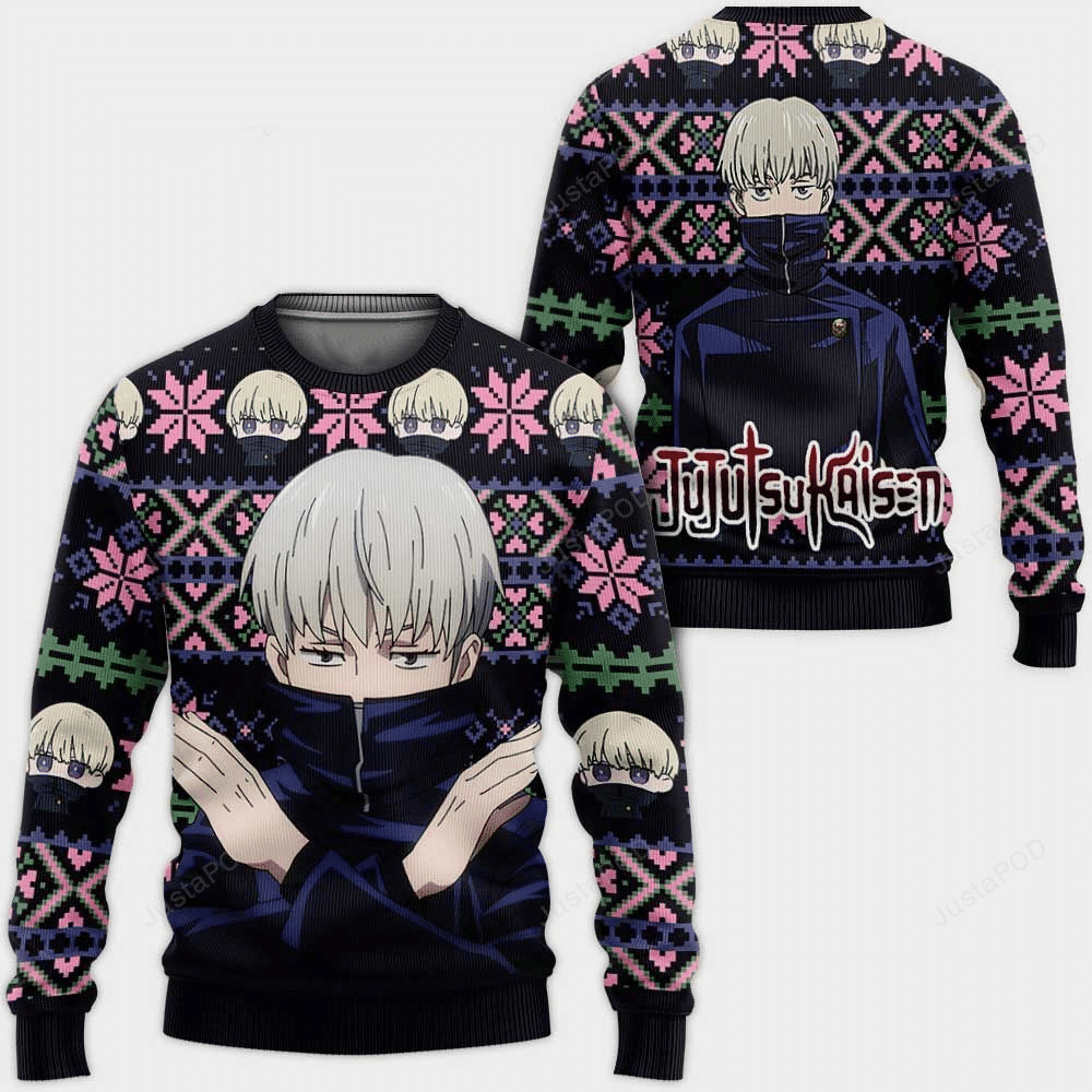 Jujutsu Kaisen Anime Toge Inumaki 11 Ugly Sweater Gifts, Jujutsu Kaisen Anime Gift Fan Ugly Sweater