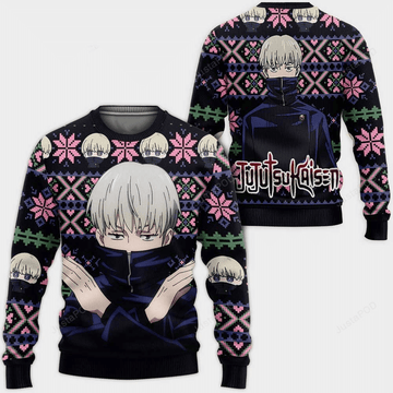 Jujutsu Kaisen Anime Toge Inumaki 11 Ugly Sweater Gifts, Jujutsu Kaisen Anime Gift Fan Ugly Sweater
