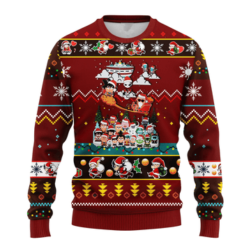 Dragon Ball Anime Christmas 13 Ugly Sweater Gifts, Dragon Ball Anime Gift Fan Ugly Sweater