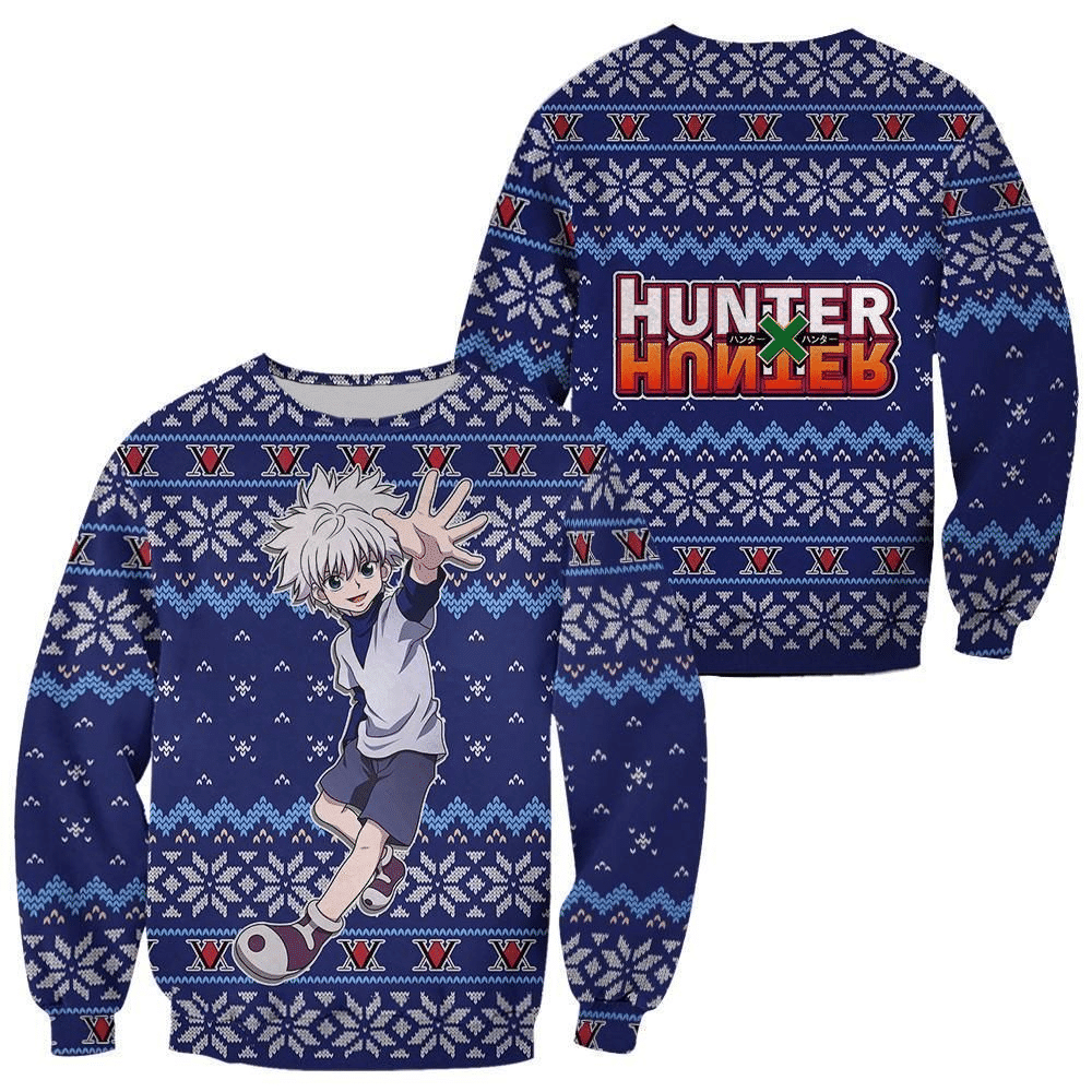 Hunter X Hunter Anime Killua 6 Ugly Sweater, Hunter X Hunter Anime Gift Fan Ugly Sweater