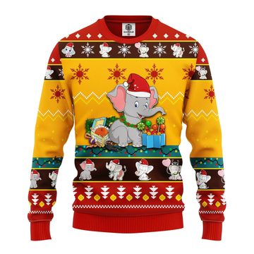 Dumbo The Flying Elephant Merry Xmas Gift Ugly Christmas Sweater 338