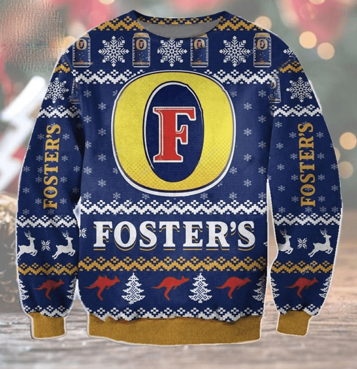 Fosters Beer Ugly Sweater Gifts, Fosters Beer Gift Fan Ugly Sweater