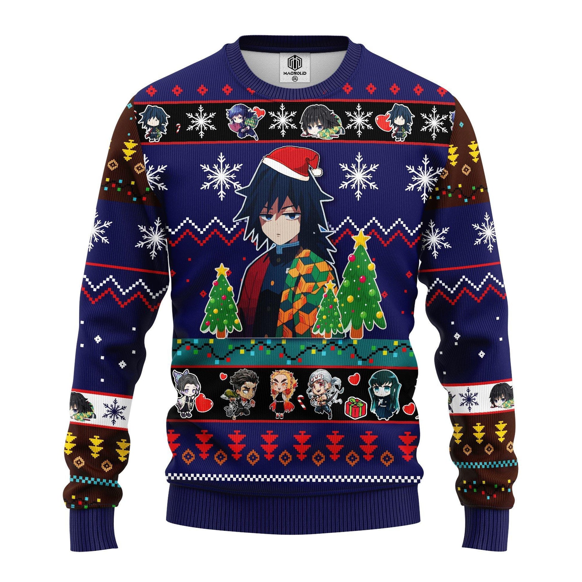 Giyu Tomioka Christmas Demon Slayer Anime Ugly Christmas Sweater 264