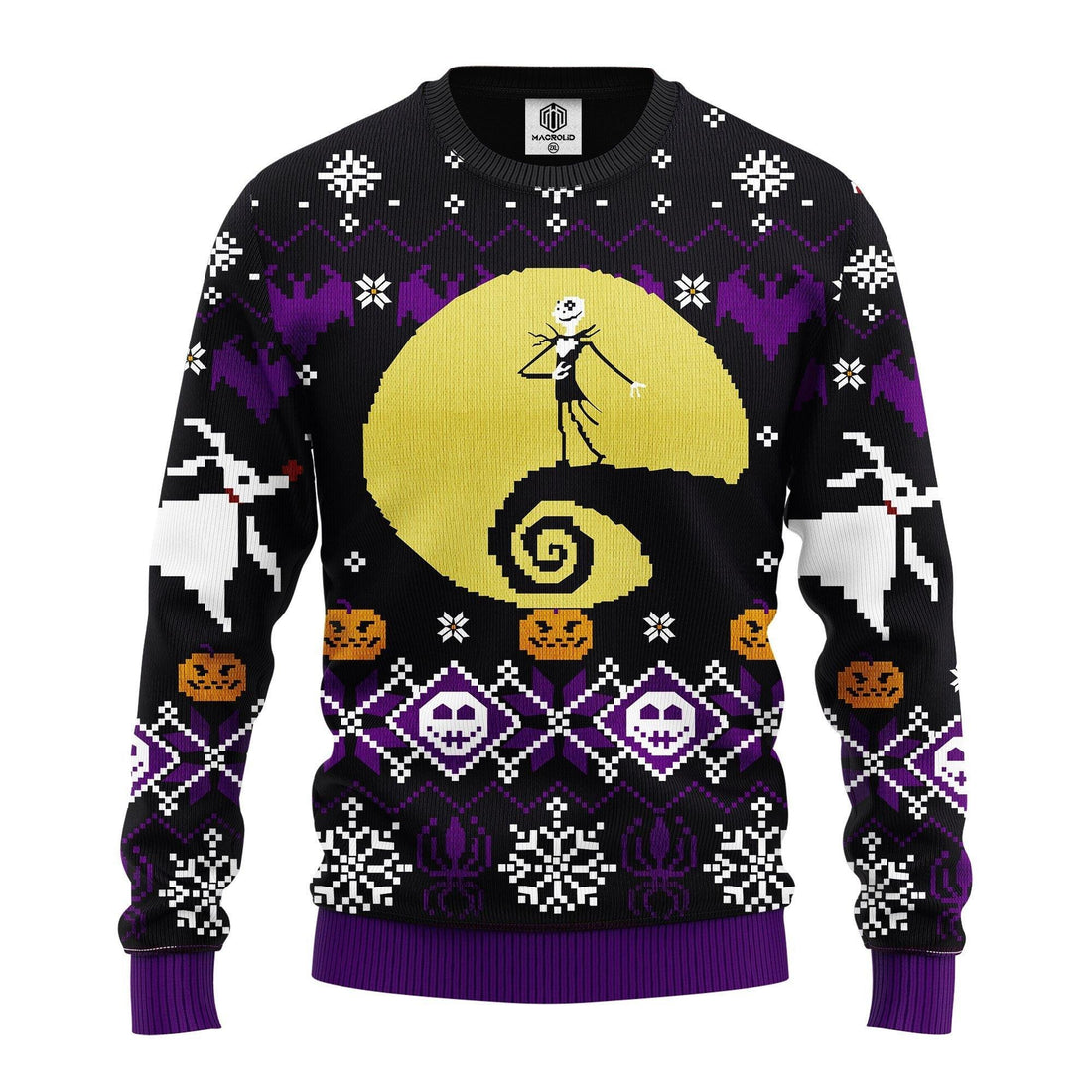 Jack Skellington Pumpkin King Nightmare Before Christmas Ugly Christmas Sweater