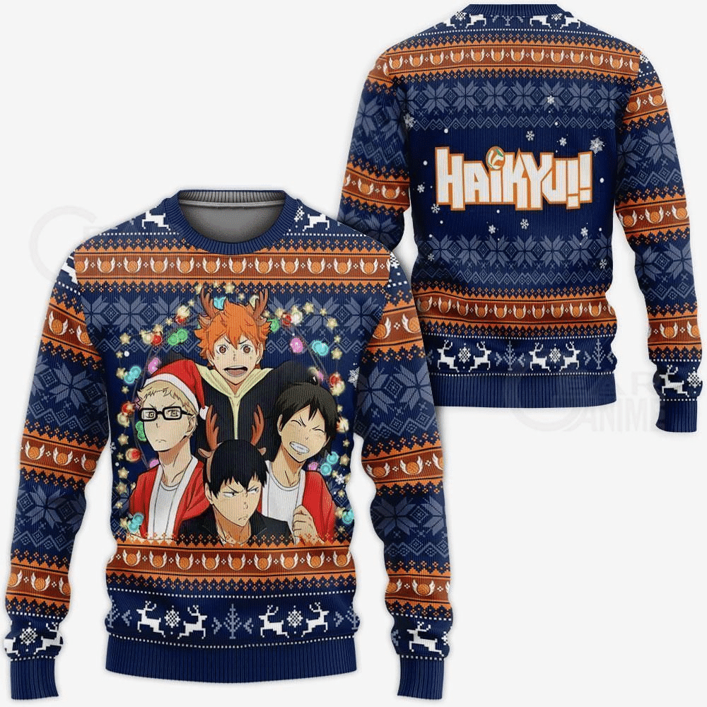 Haikyuu Anime 1 Ugly Sweater Gifts, Haikyuu Anime Gift Fan Ugly Sweater