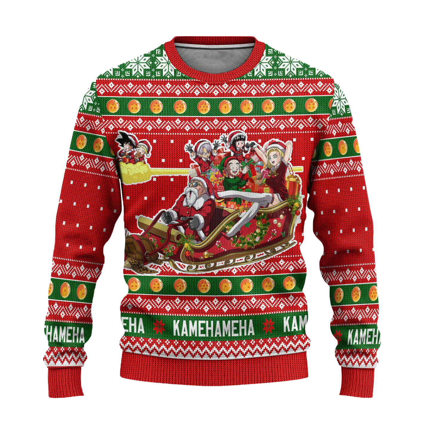 Dragon Ball Anime Christmas 14 Ugly Sweater, Dragon Ball Anime Gift Fan Ugly Sweater