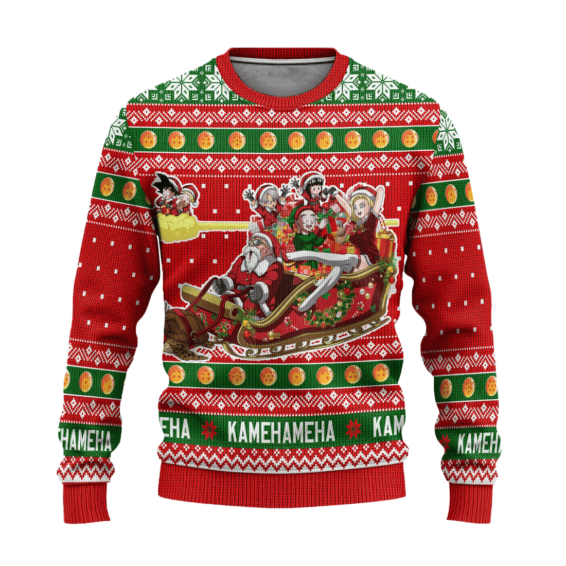 Dragon Ball Anime Christmas 14 Ugly Sweater, Dragon Ball Anime Gift Fan Ugly Sweater