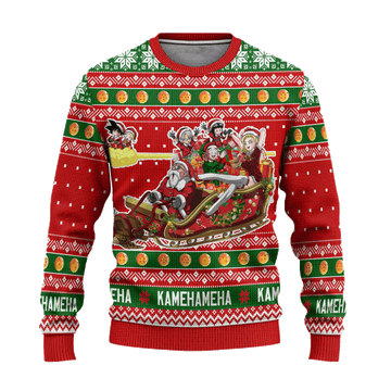 Dragon Ball Anime Christmas 14 Ugly Sweater, Dragon Ball Anime Gift Fan Ugly Sweater